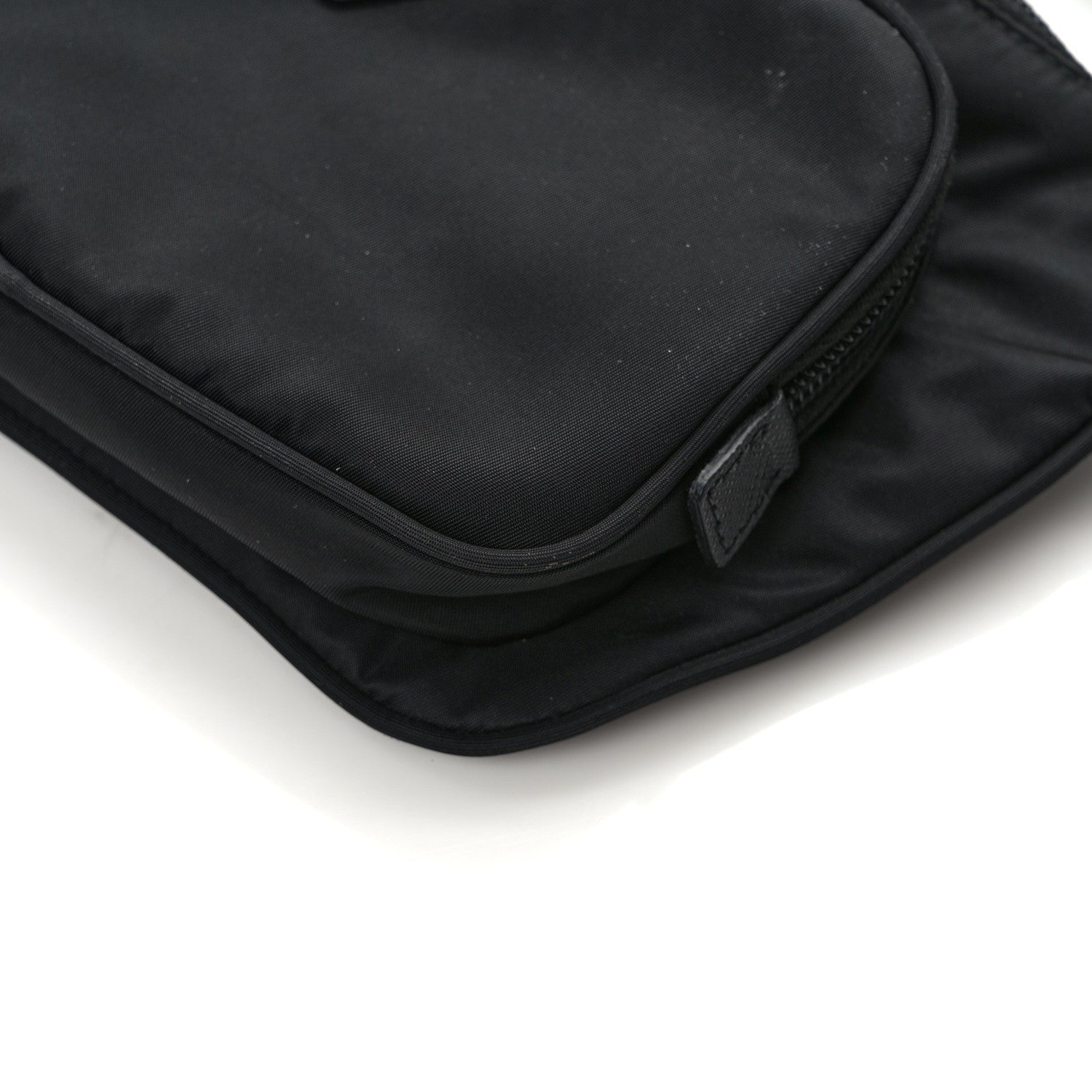 Prada Tessuto Nylon Saffiano Belt Bag Black 11 of 11