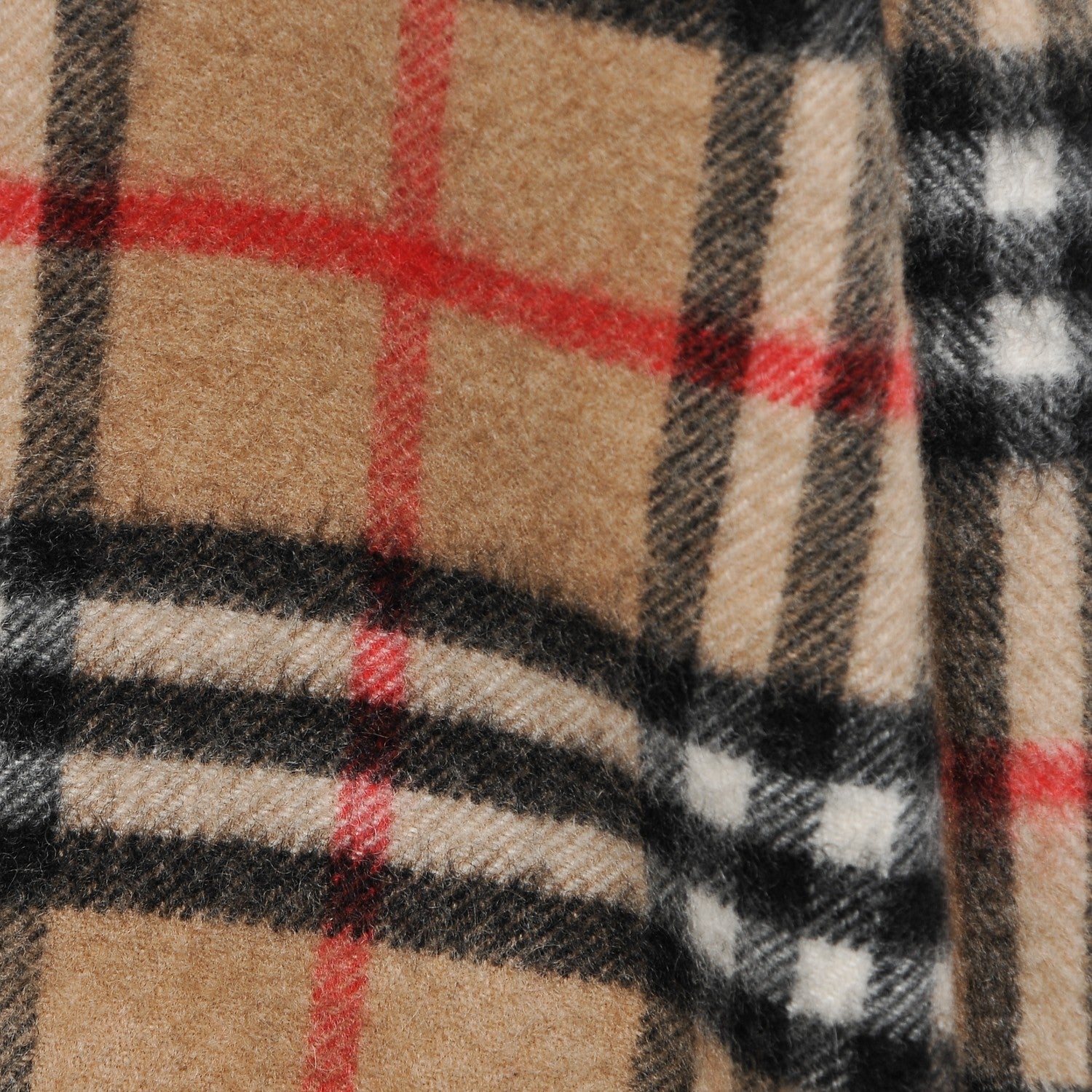 Burberry Cashmere House Check Fringe Scarf Camel 3 of 6