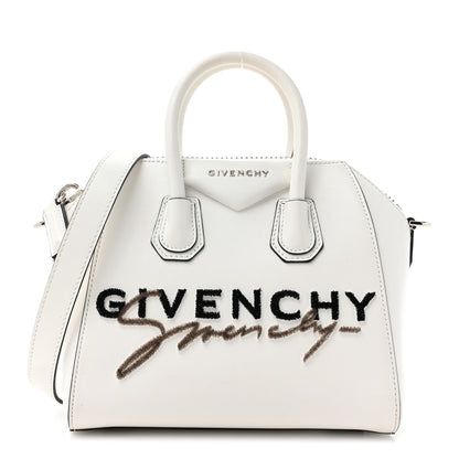 Givenchy Calfskin Signature Logo Small Antigona White 1 of 15