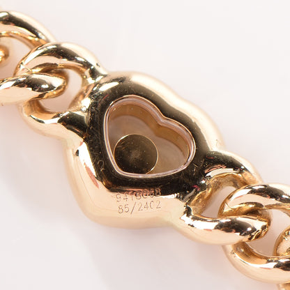 Chopard 18K Yellow Gold Happy Diamonds Icons Heart Bracelet 6 of 7