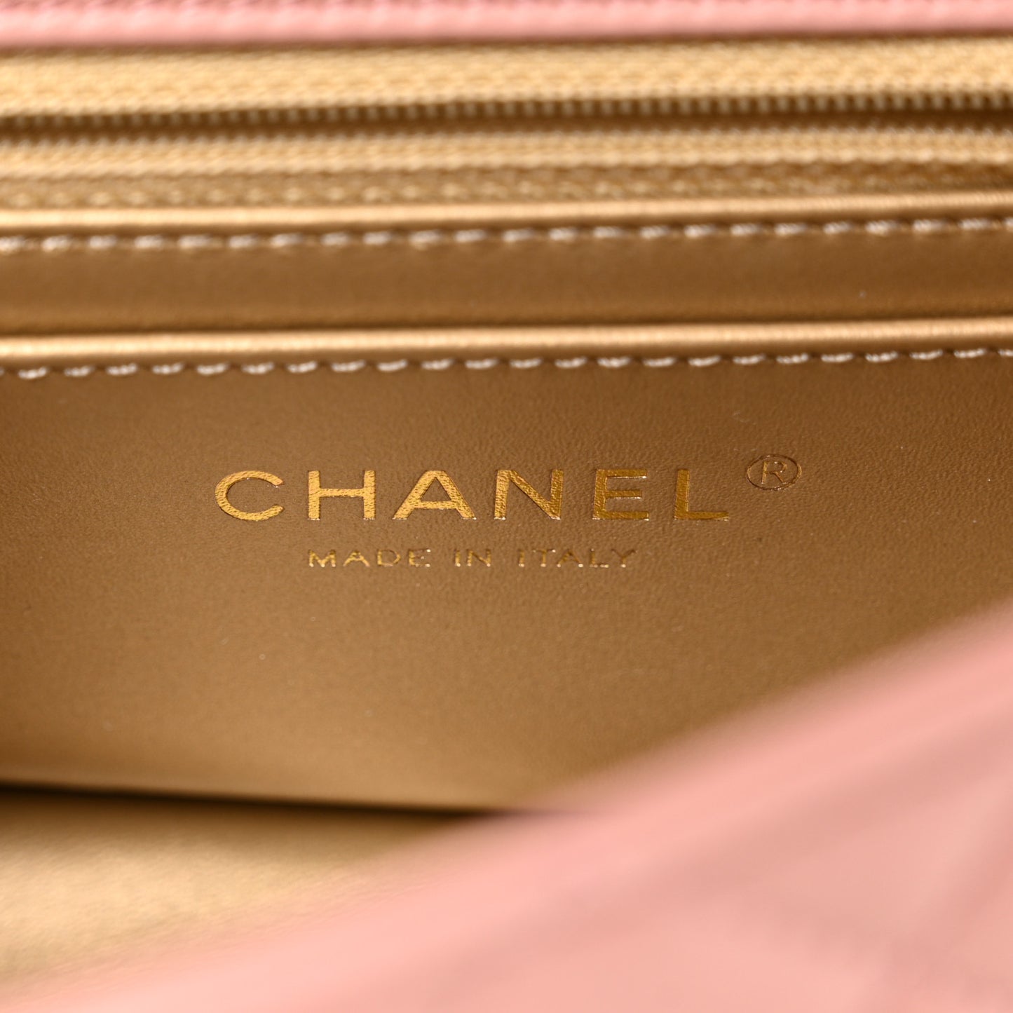 Lambskin Quilted Mini Rectangular Pearl Crush Flap Dark Pink