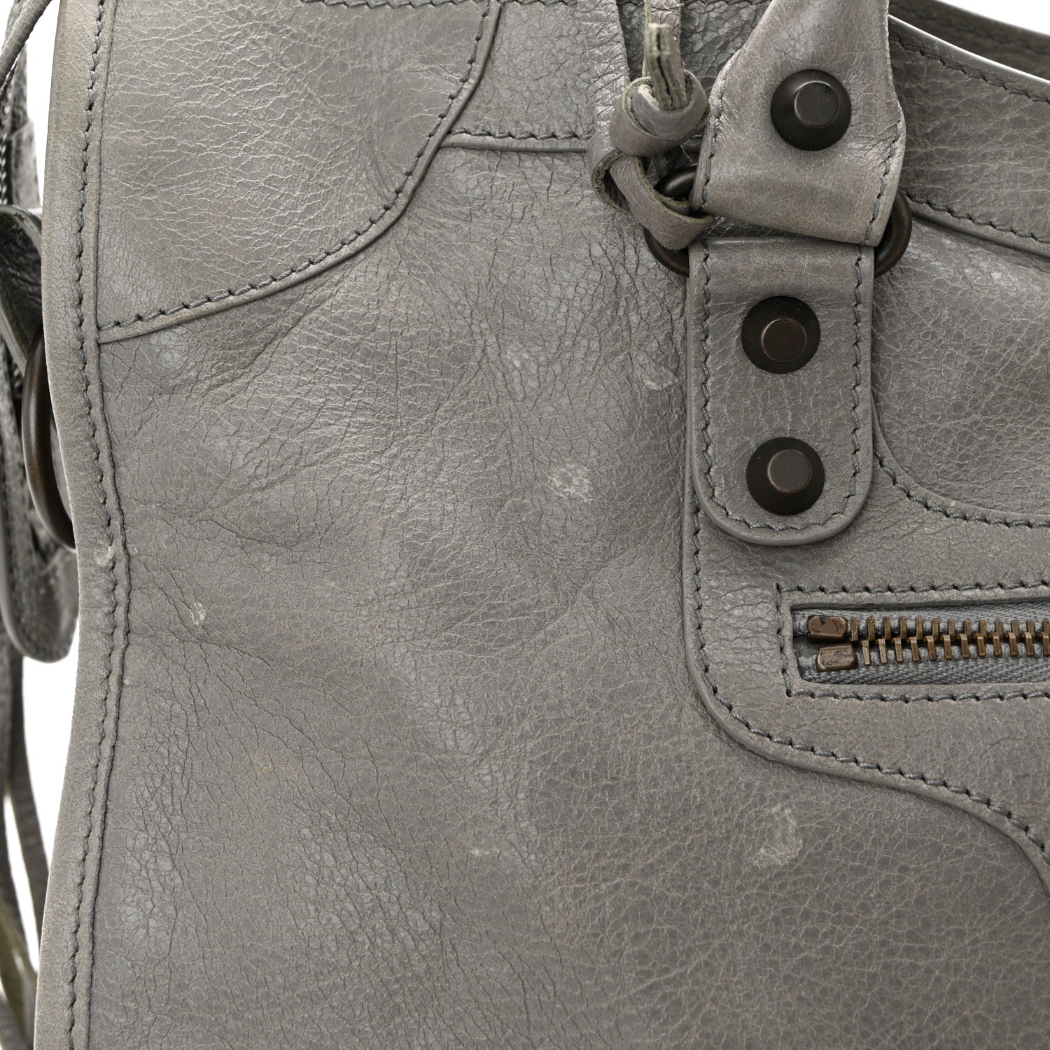 Balenciaga Agneau Classic Hardware City Gris Pyrite 12 of 14