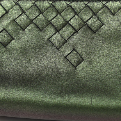 Bottega Veneta Iridescent Scarabee Small Cosmetic Pouch Green 13 of 14
