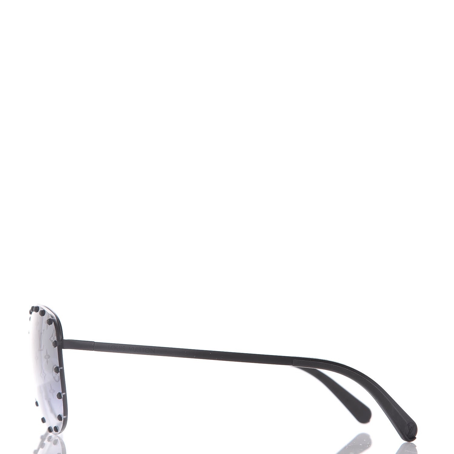 Louis Vuitton Monogram The Party Aviator Sunglasses Z0971U Black 2 of 8