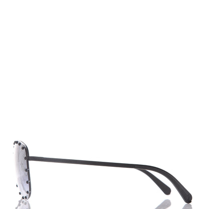 Louis Vuitton Monogram The Party Aviator Sunglasses Z0971U Black 2 of 8