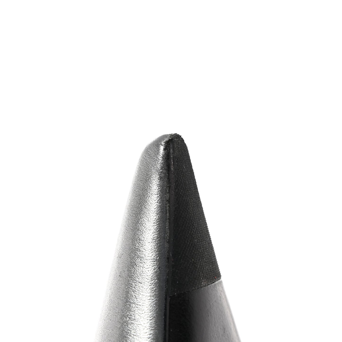 Metallic Nappa BB Square Knife Pointed Toe 40mm Mules 39.5 Silver