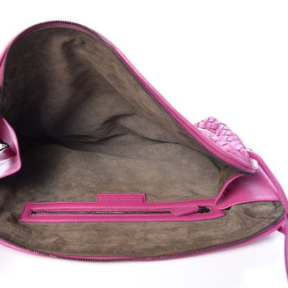 Bottega Veneta Nappa Intrecciato Pillow Crossbody Messenger Peony 5 of 15