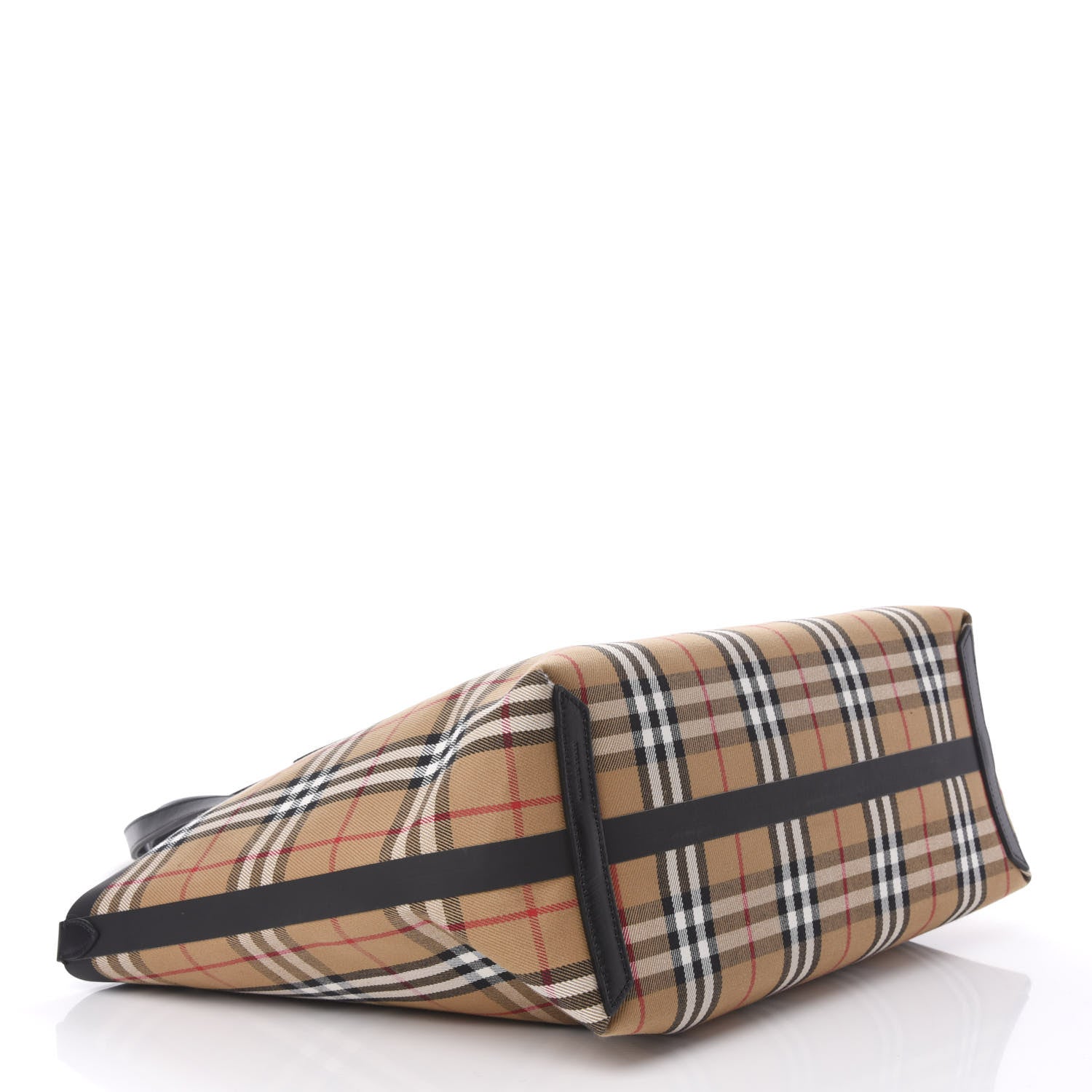 Burberry Vintage Check Medium The Giant Reversible Tote Antique Yellow Bright Red 5 of 9