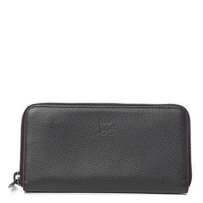 Christian Louboutin Calfskin Panettone Zip Around Wallet Black 1 of 8
