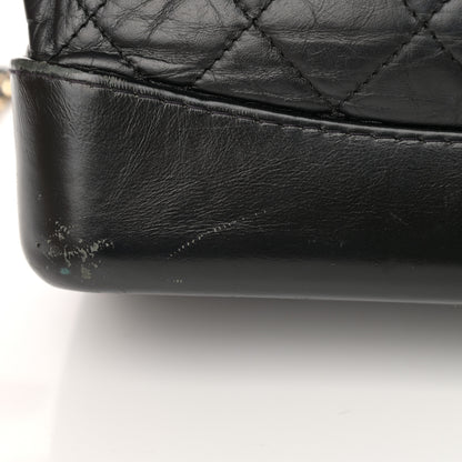 Chanel Aged Calfskin Quilted Small Gabrielle Backpack Black 17 of 19