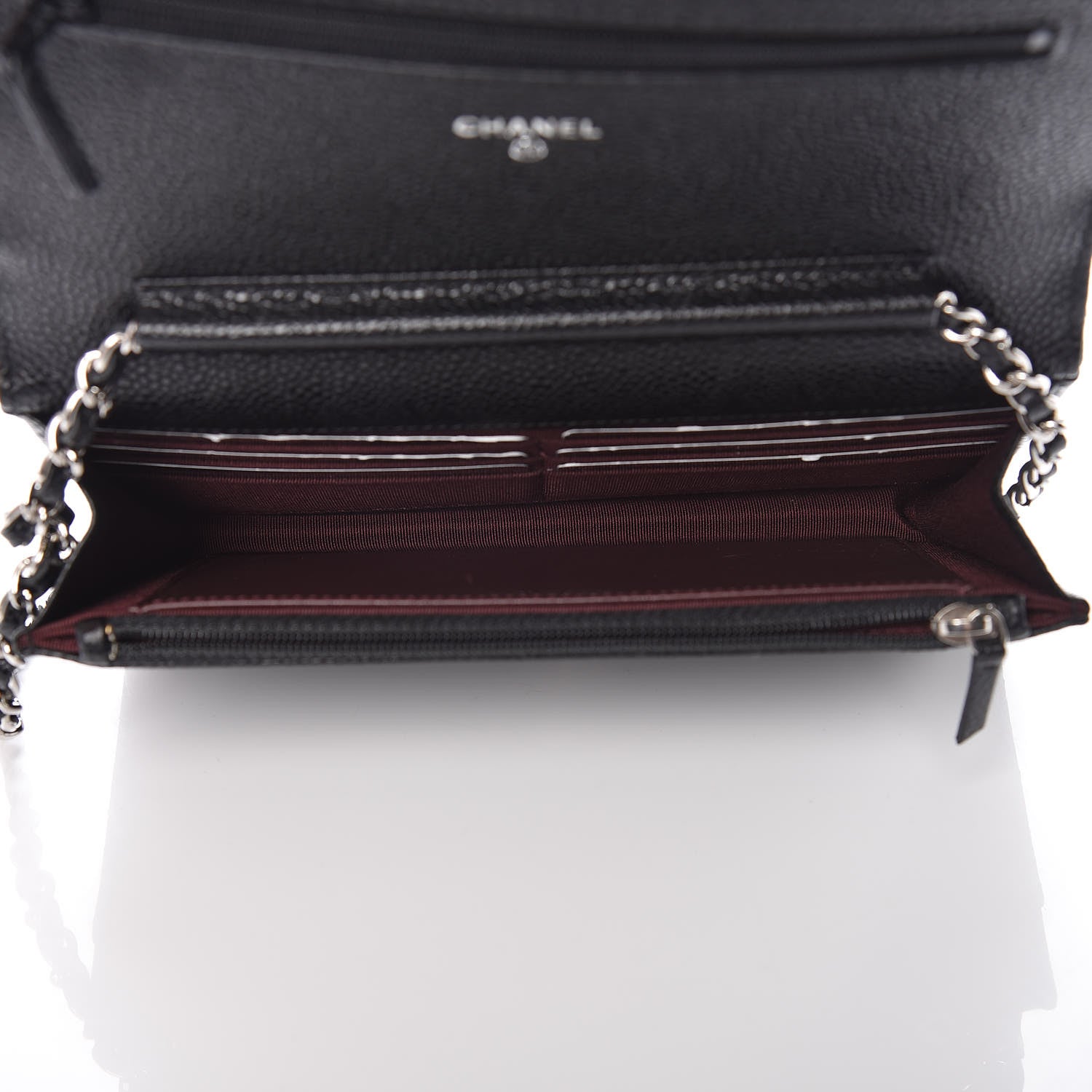 Chanel Caviar Quilted Wallet On Chain WOC Black 5 of 10