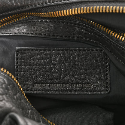 Alexander Wang Pebbled Lambskin Rocco Black Antique Brass Hardware 5 of 9