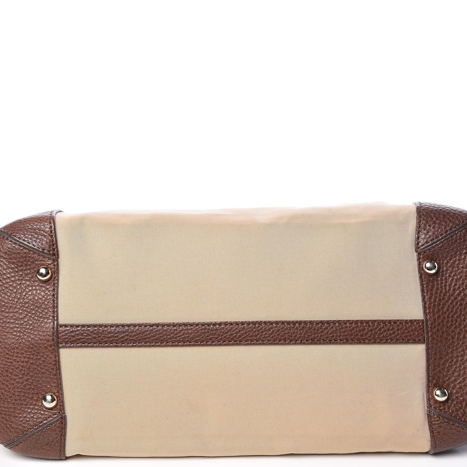 Burberry Canvas Calfskin Logo Tote Brown 15 of 15