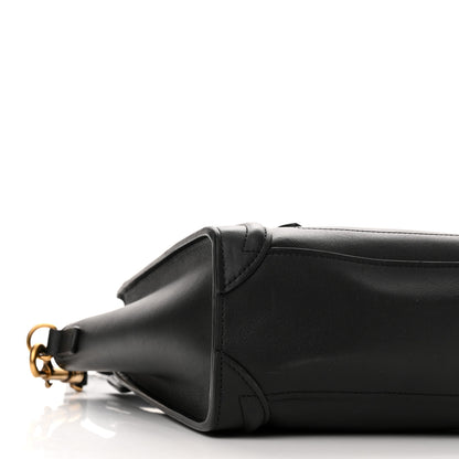 Celine Smooth Calfskin Nano Luggage Black 9 of 11