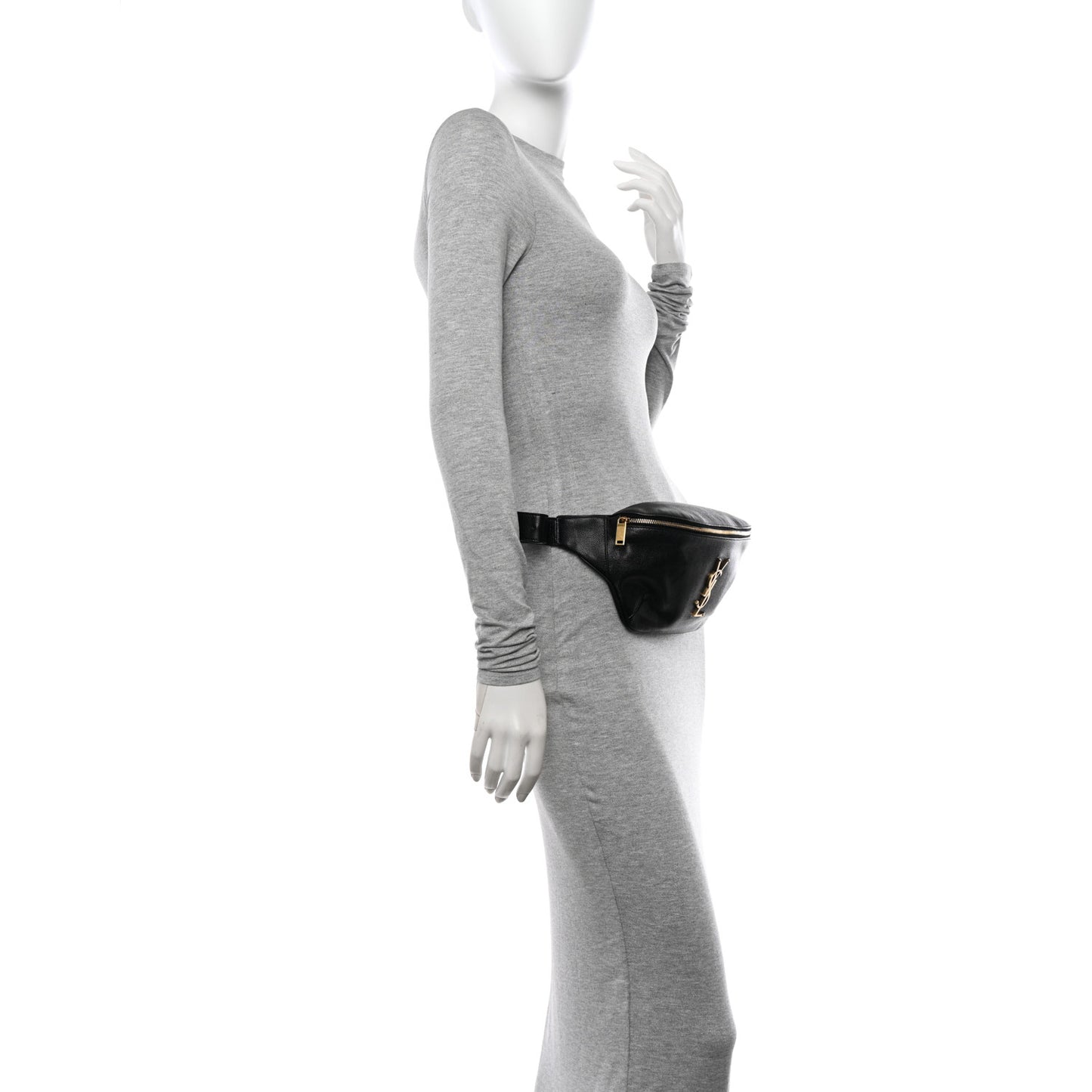 Grain De Poudre Monogram Belt Bag Black