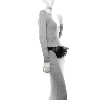 Saint Laurent Grain De Poudre Monogram Belt Bag Black 2 of 10