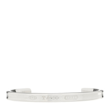 Tiffany Sterling Silver Narrow 1837 Cuff Bracelet 1 of 4