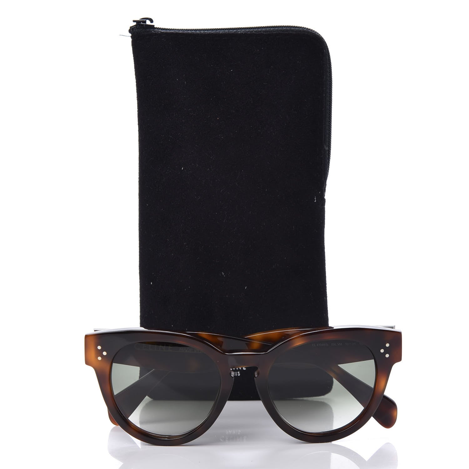 Celine Thin Preppy Sunglasses CL 41049/S Havana 7 of 7