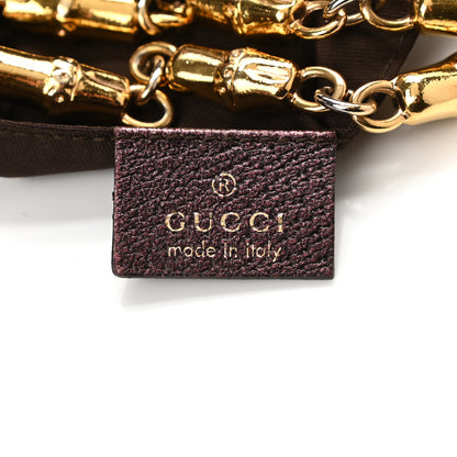 Gucci Monogram Bamboo Chain Tom Ford Shoulder Bag Metallic Purple 6 of 10