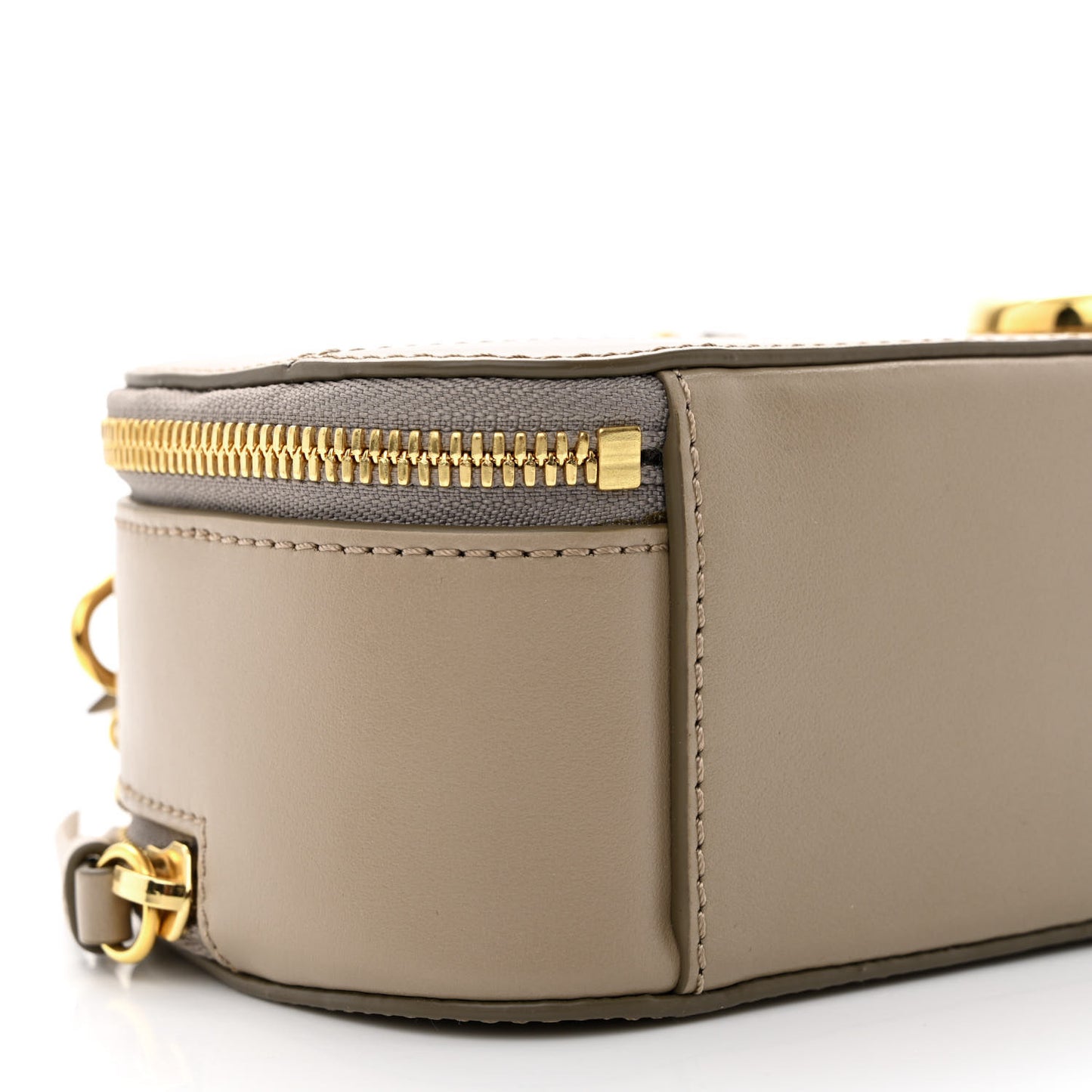 Calfskin Mini C Vanity Bag Motty Grey