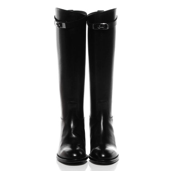 Hermes Box Jumping Boots 36 Black 2 of 8