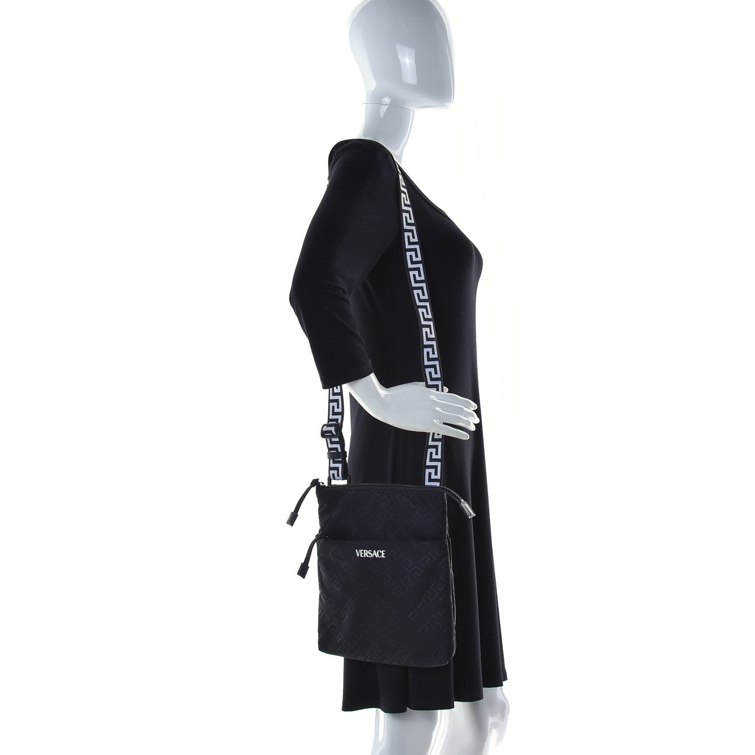 Versace Nylon Crossbody Bag Black 1 of 13