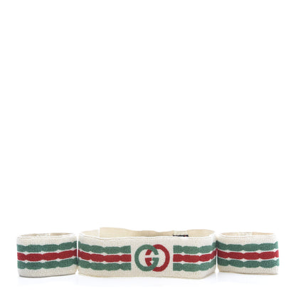 Gucci Cotton Interlocking G Headband and Wrist Set M Multicolor 1 of 7