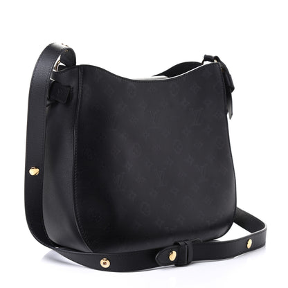 Louis Vuitton Cuir Plume Very Hobo Black 2 of 4