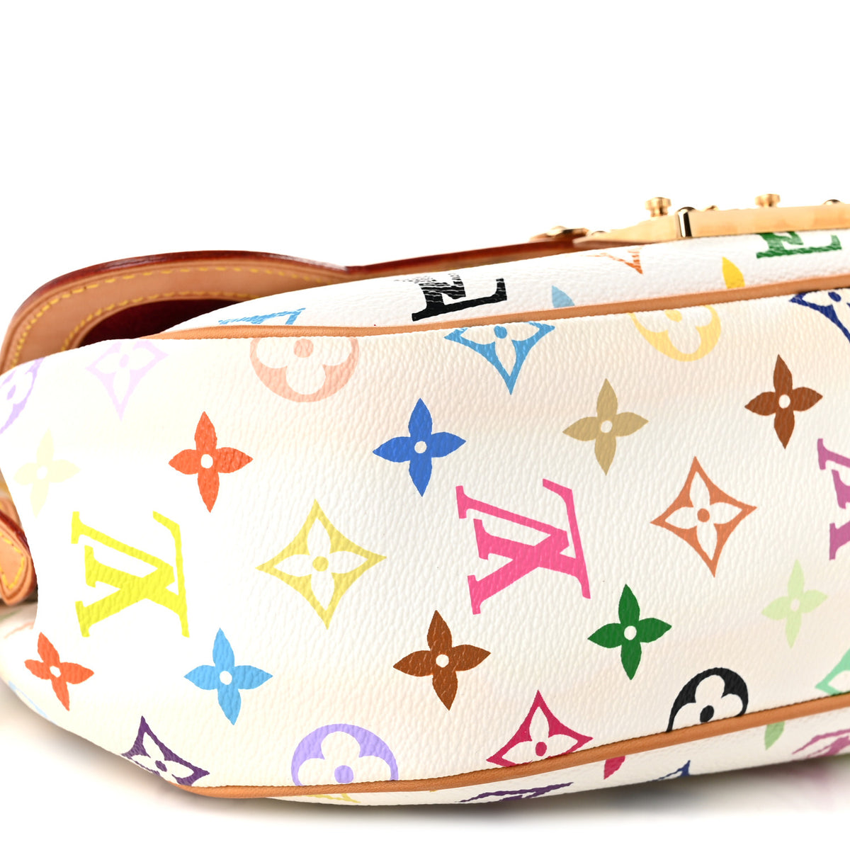 Louis Vuitton Monogram Multicolor Gracie MM White 8 of 9