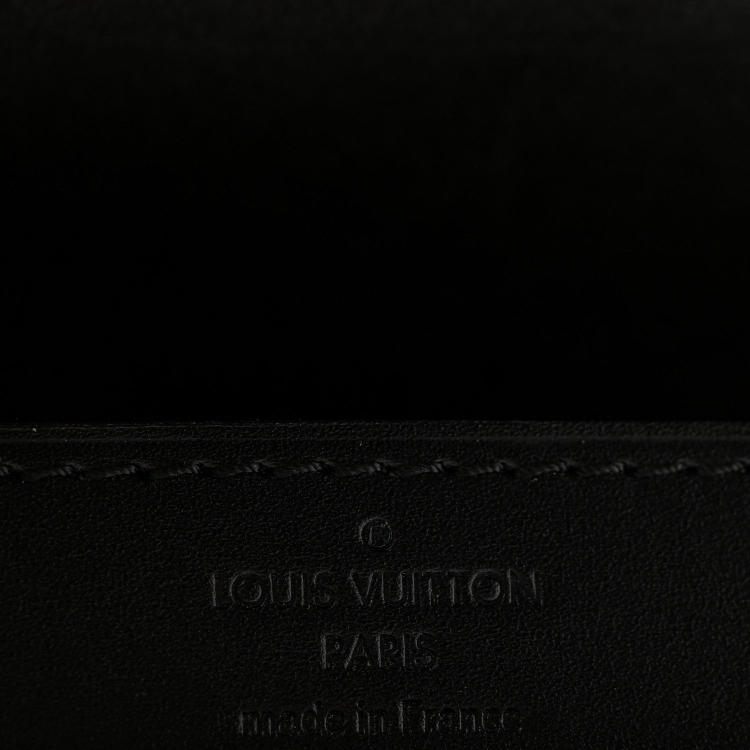 Louis Vuitton Calfskin Chain Louise MM Black 6 of 12