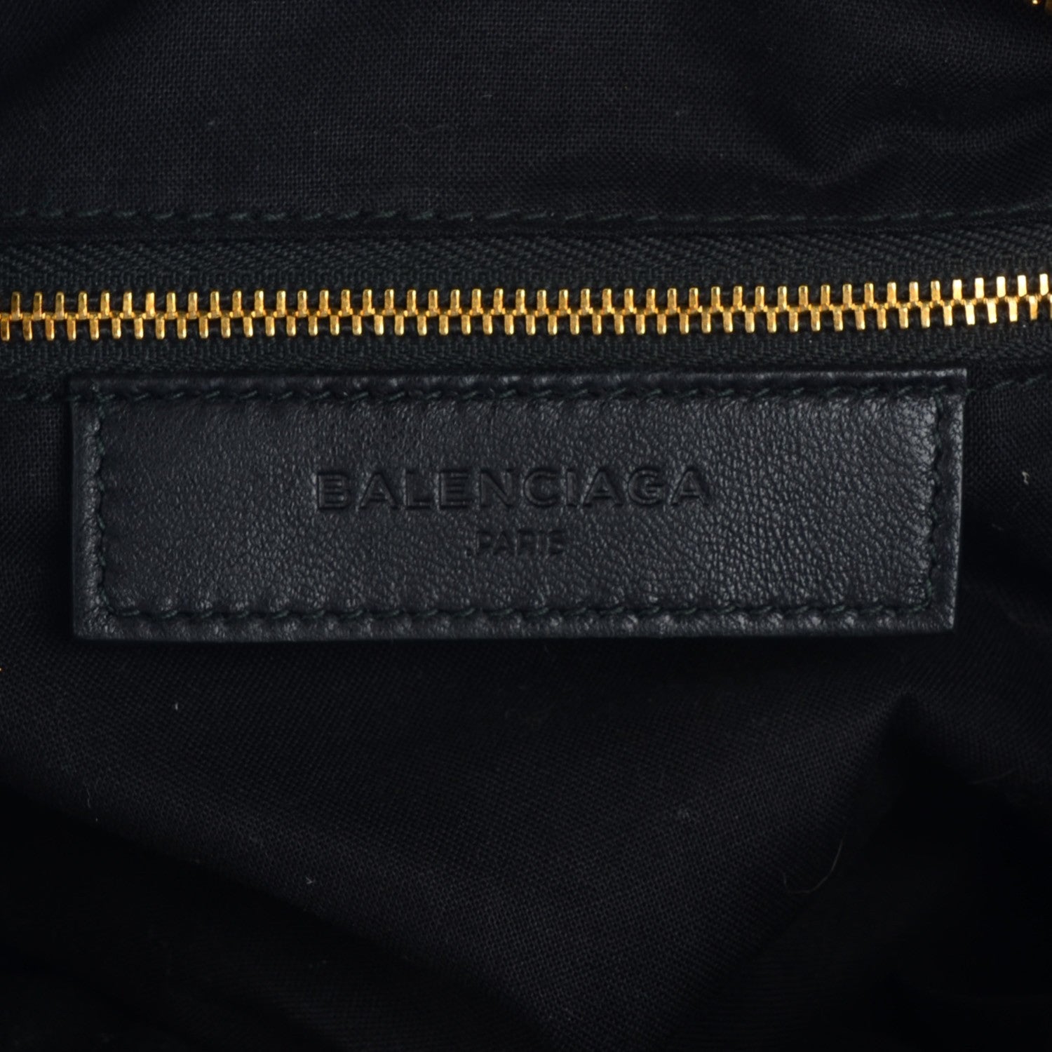 Balenciaga Chevre Gold Metallic Edge Hardware Velo Black 6 of 7