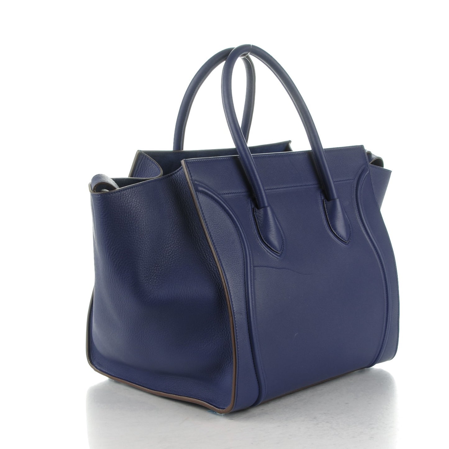 Supple Calfskin Medium Phantom Luggage Indigo