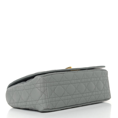 Christian Dior Lambskin Cannage Large Caro Bag Grey 4 of 9