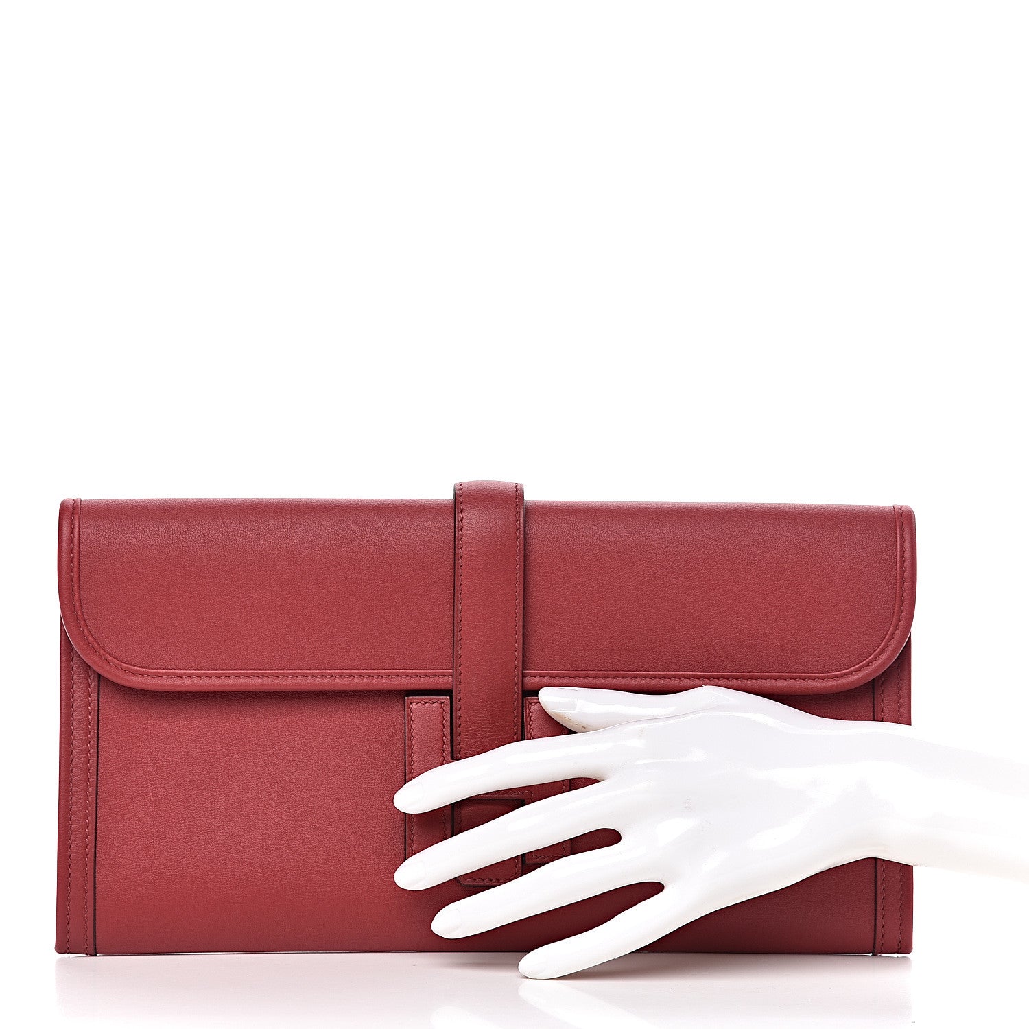 Hermes Swift Jige Elan 29 Clutch Rouge Grenat 2 of 7