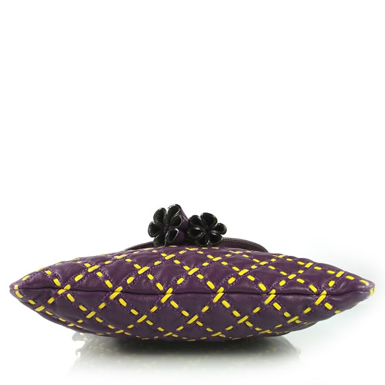 Leather Quilted Grainne Abby Purple
