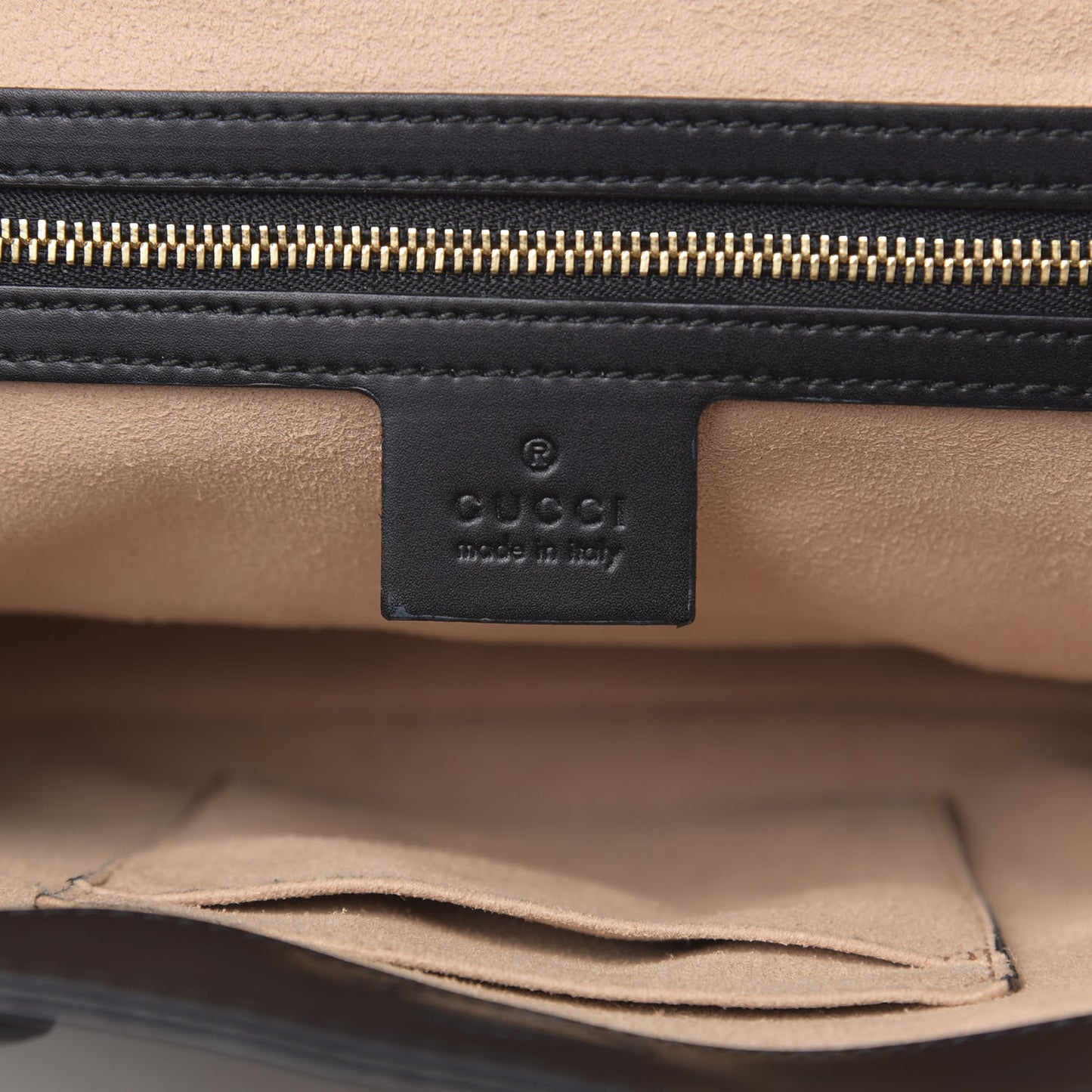 Soft GG Supreme Monogram Bees Small Crossbody Tote Beige Oro Black