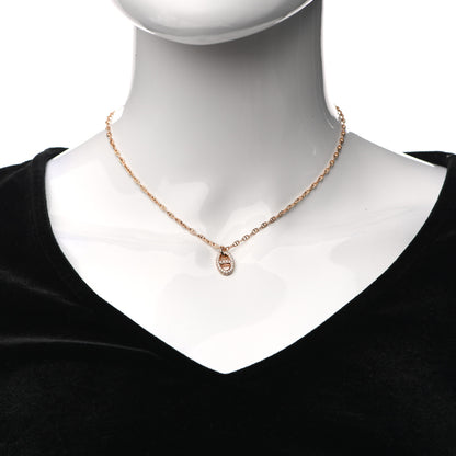 Hermes 18K Rose Gold Diamond PM New Farandole Pendant Necklace ST 2 of 6