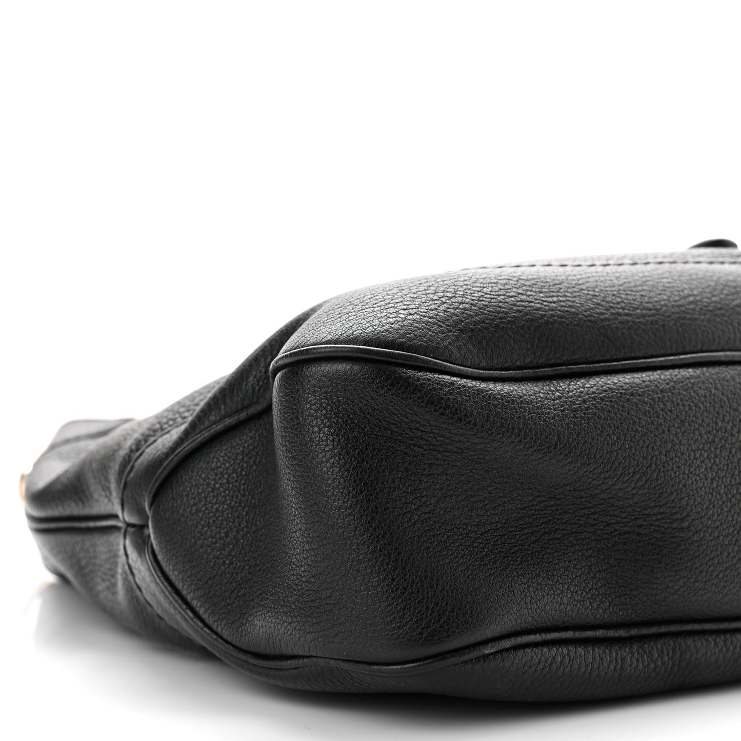 Calfskin Medium New Jackie Shoulder Bag Black