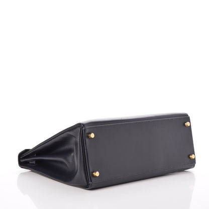 Hermes Box Kelly Retourne 32 Indigo 5 of 33
