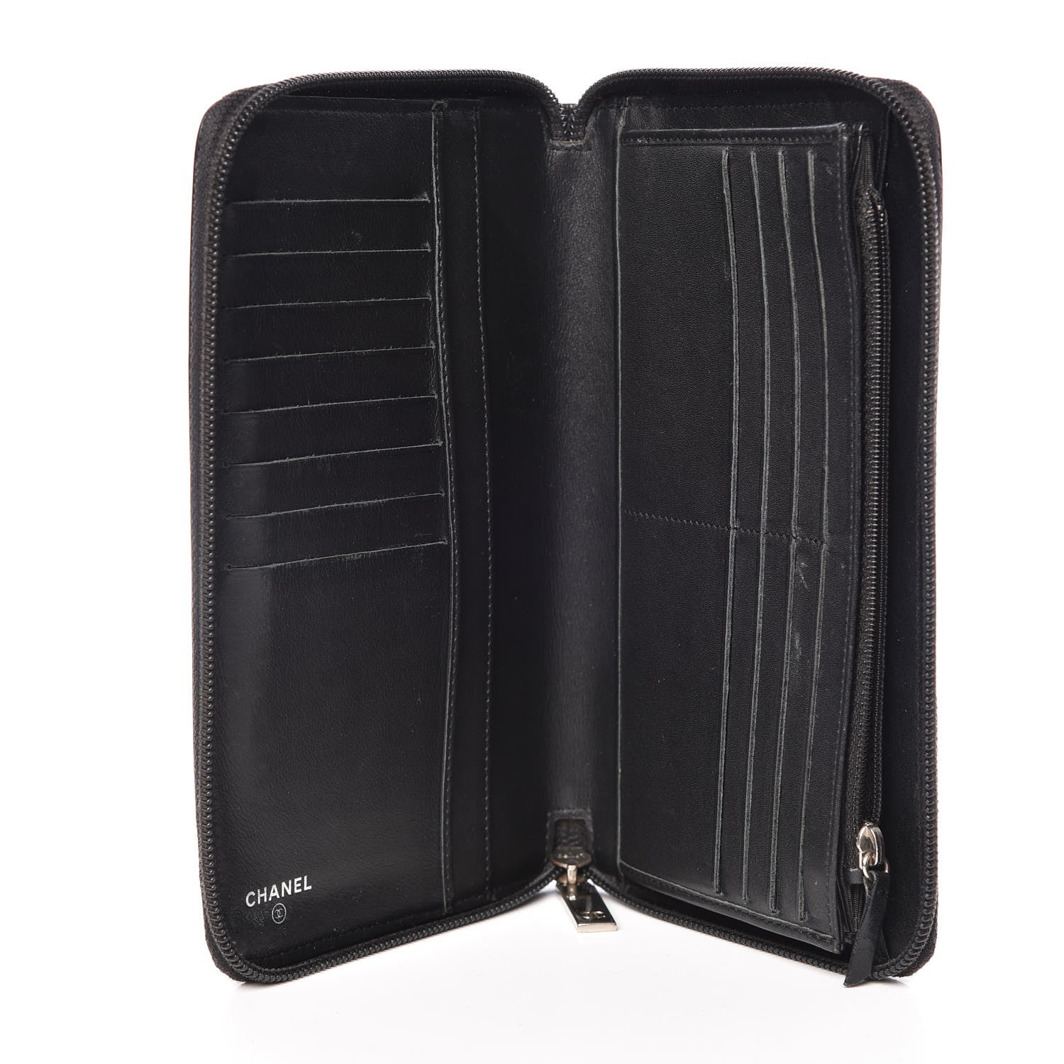 Chanel Caviar Large Timeless CC Zip Around Wallet Black 5 of 9