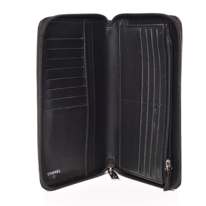 Chanel Caviar Large Timeless CC Zip Around Wallet Black 5 of 9