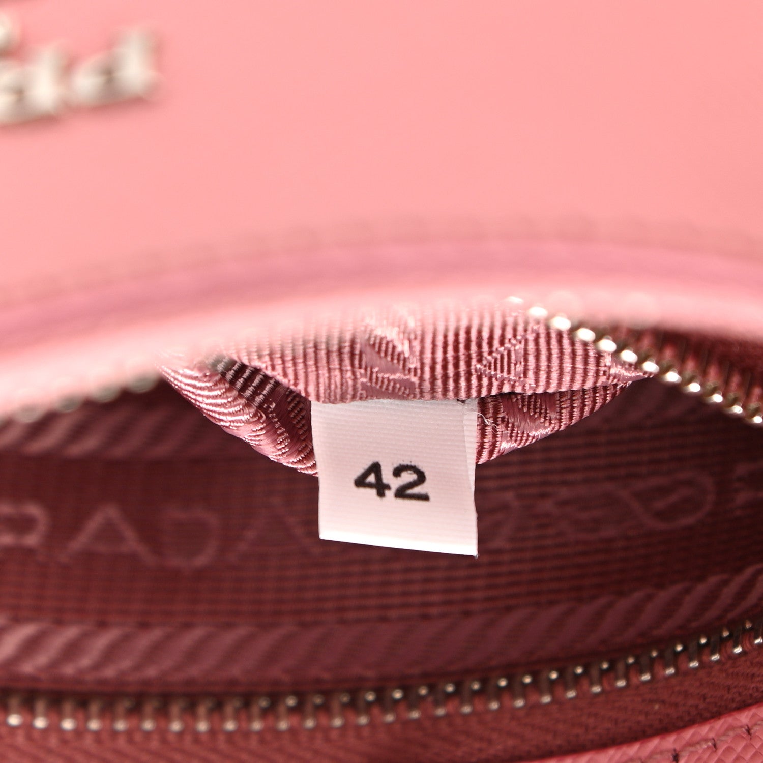 Prada Saffiano Flat Zip Wristlet Petalo 7 of 12