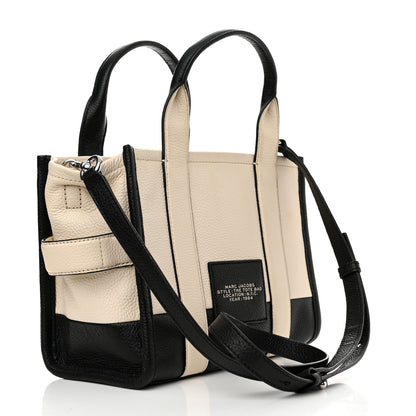 Marc Jacobs Grained Calfskin Colorblock Mini The Tote Bag Ivory Multi 3 of 13