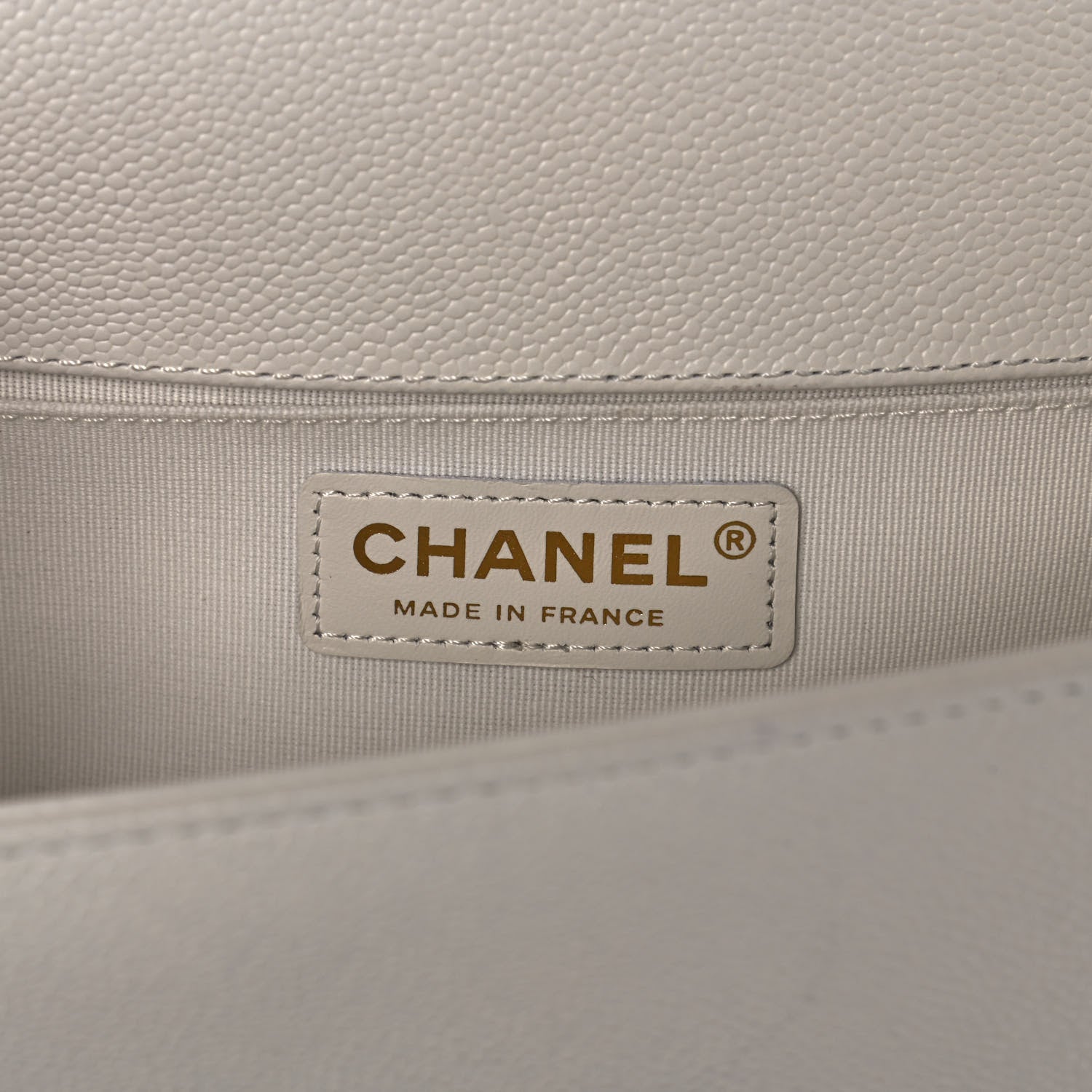 Chanel Caviar Quilted Medium Boy Flap White 8 of 12