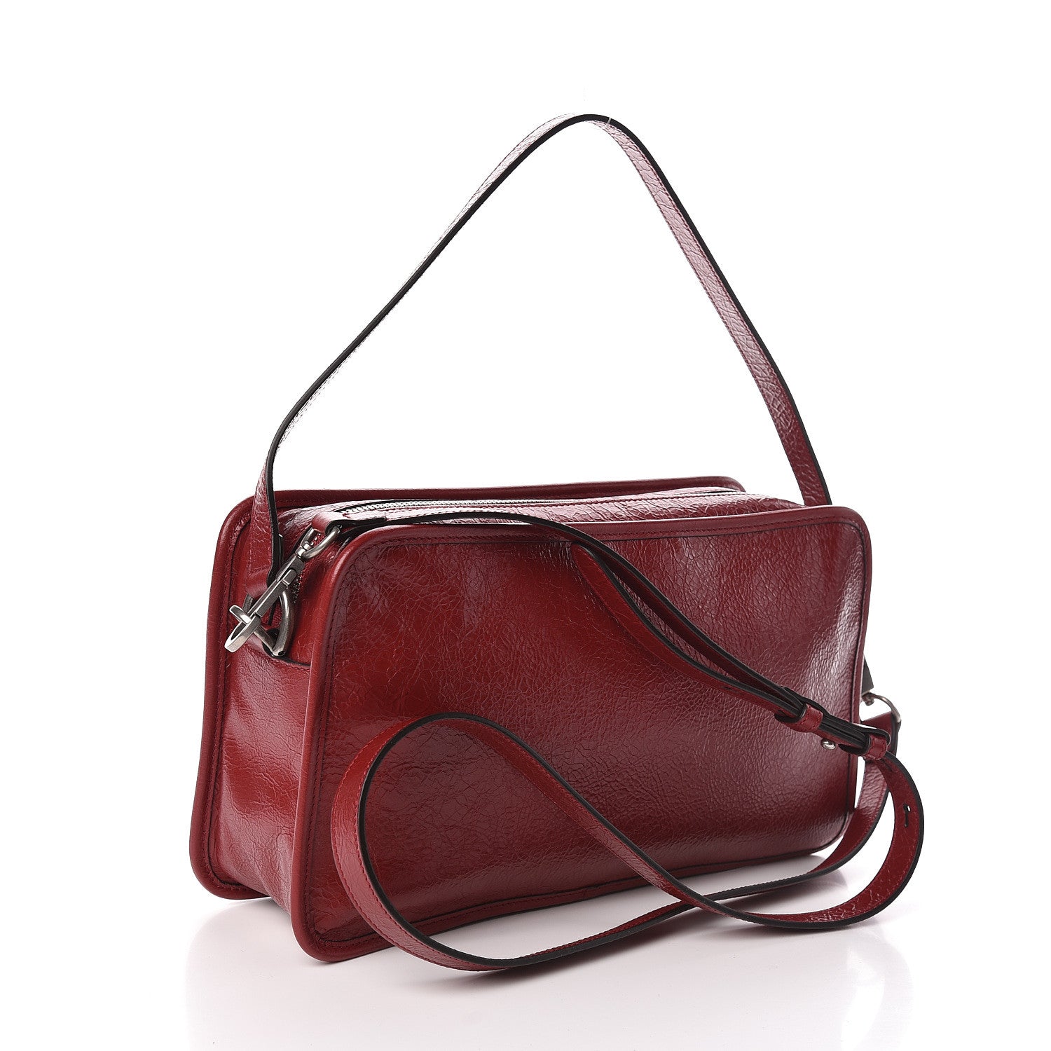 Gucci Fluffy Calfskin Morpheus Shoulder Bag Rosso 4 of 10