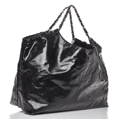 Chanel Vinyl XL Coco Cabas Black 4 of 18