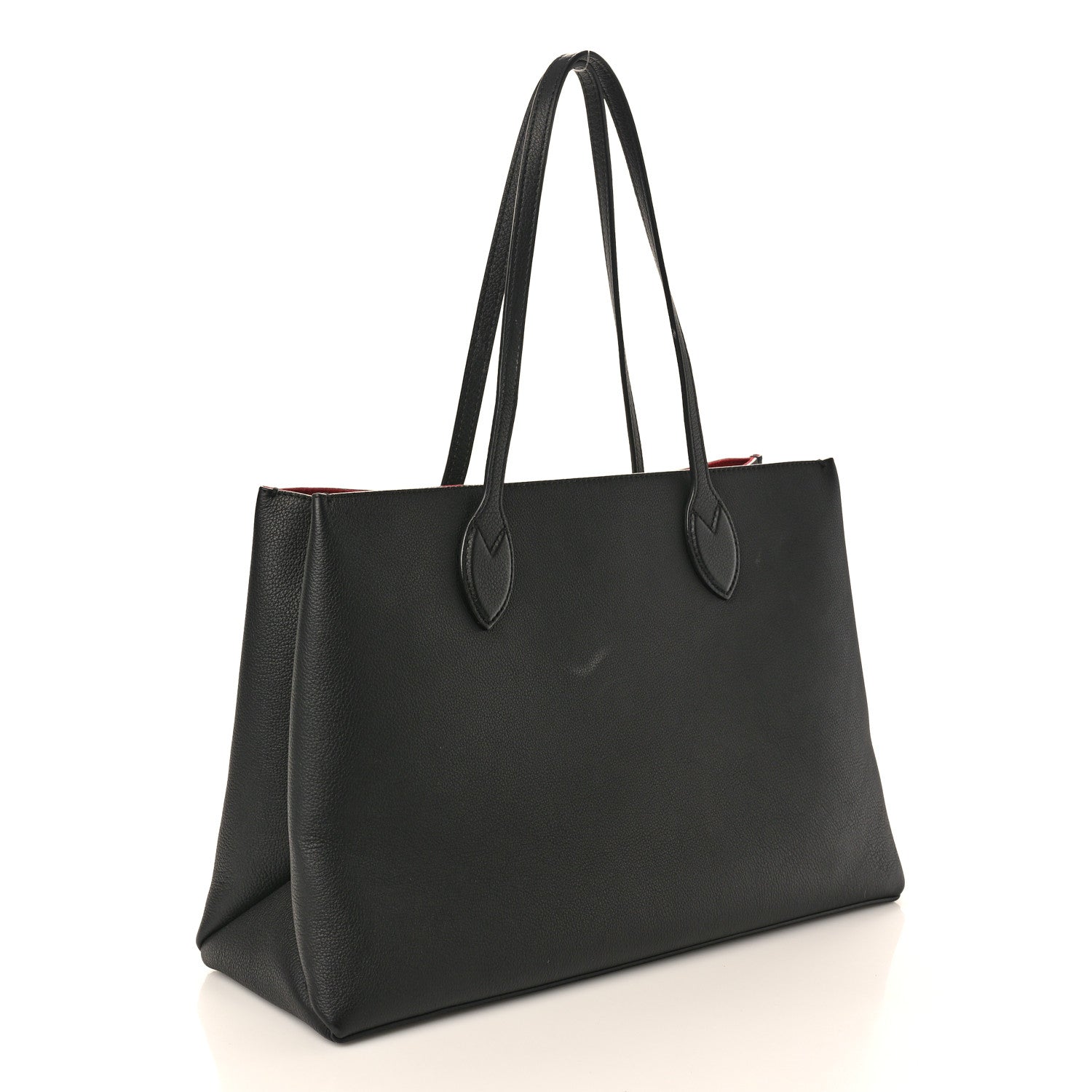 Louis Vuitton Grained Calfskin Lockme Shopper Black 3 of 14
