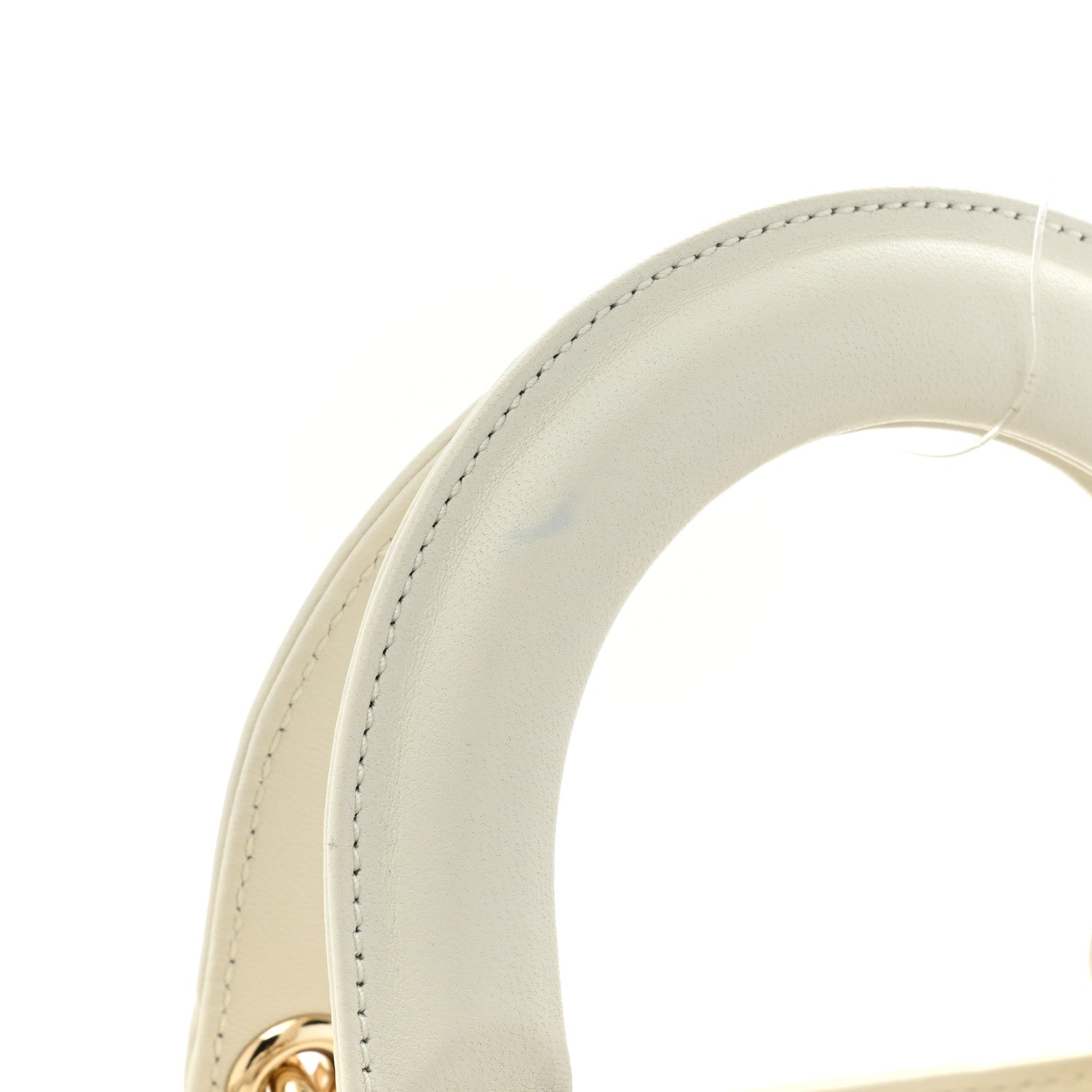 Christian Dior Lambskin Cannage Small My ABCDior Lady Dior White 11 of 14
