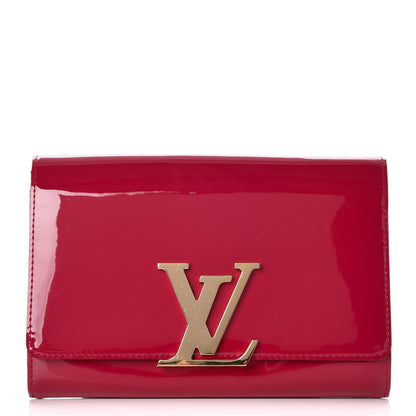 Louis Vuitton Patent Louise Clutch Rose Indien 1 of 7