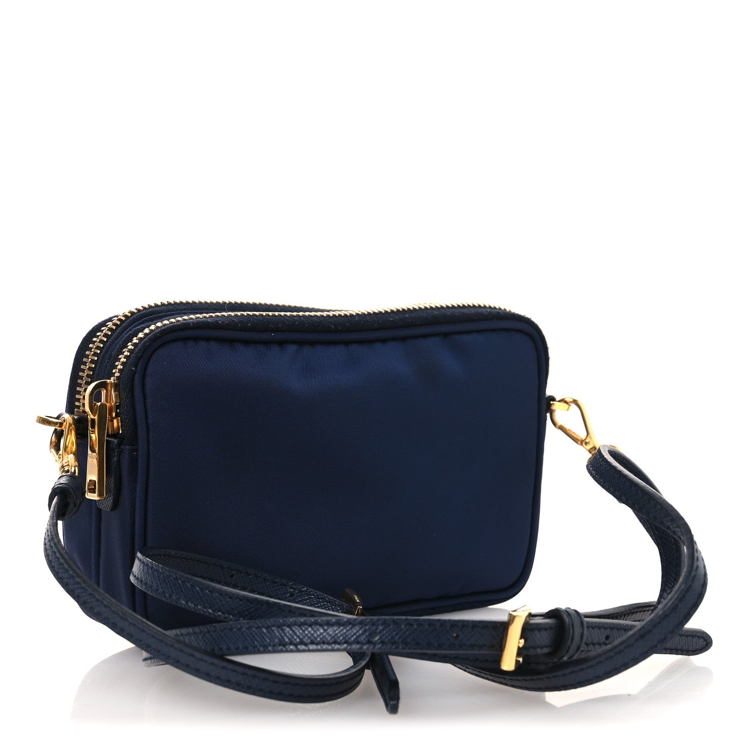 Prada Tessuto Nylon Saffiano Mini Camera Crossbody Royal 3 of 22